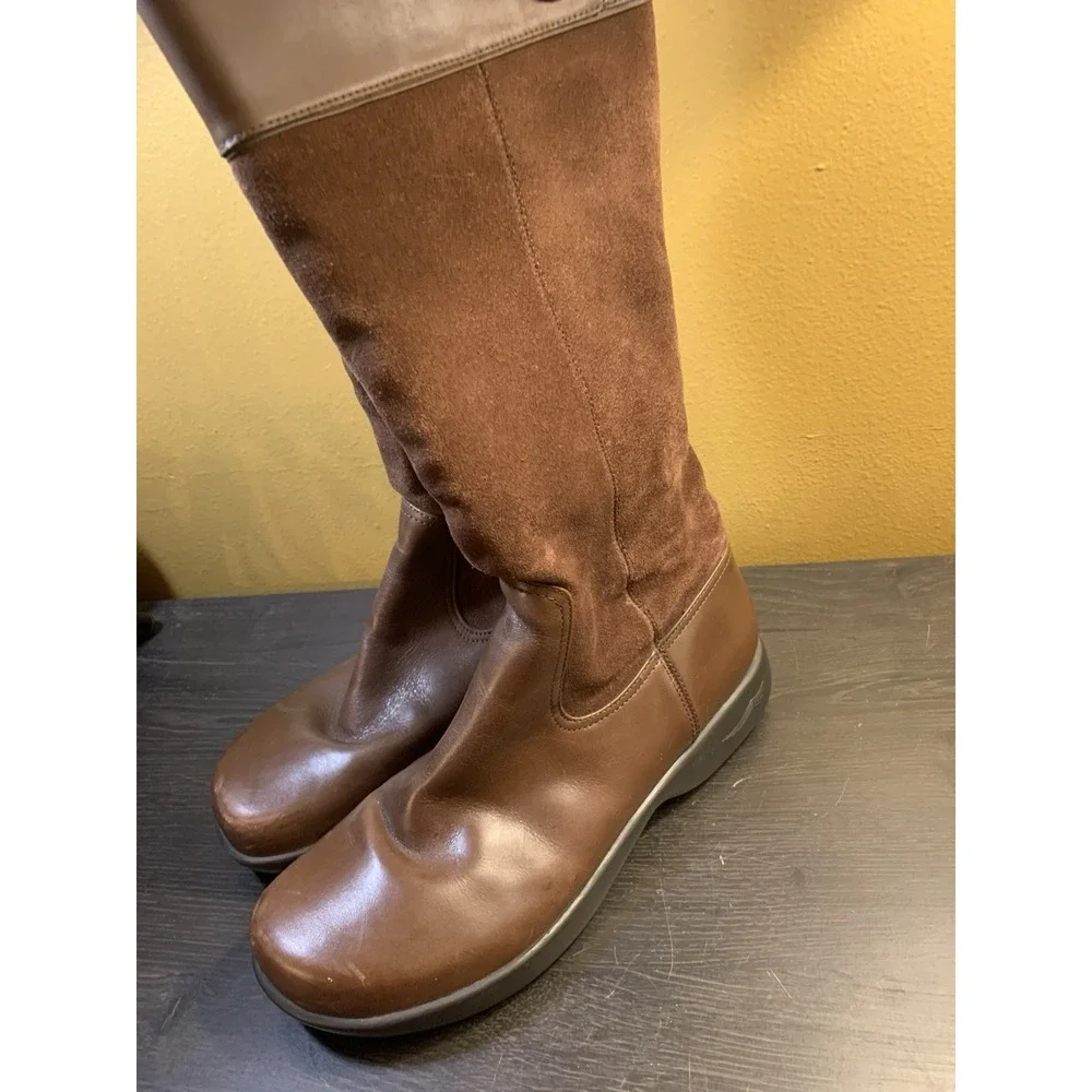 Dansko Delilah Equestrian Riding Tall Brown Boot 8.5 EU 39 Women Leather Suede